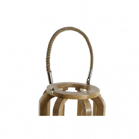 Svijećnjak Home ESPRIT Naturaalne Kristall Mangopuit 25 x 25 x 35 cm