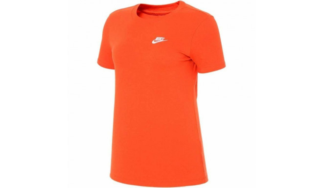 Lühikeste varrukatega T-särk, naiste Nike Sportswear Oranž (M)