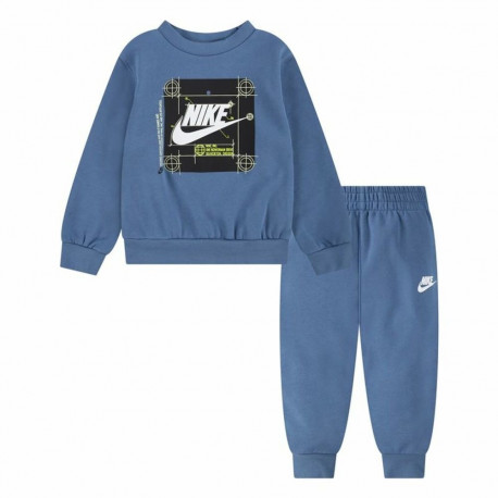 Children's Sports Outfit Nike Nkb Nsw Future Utility Crew Blue