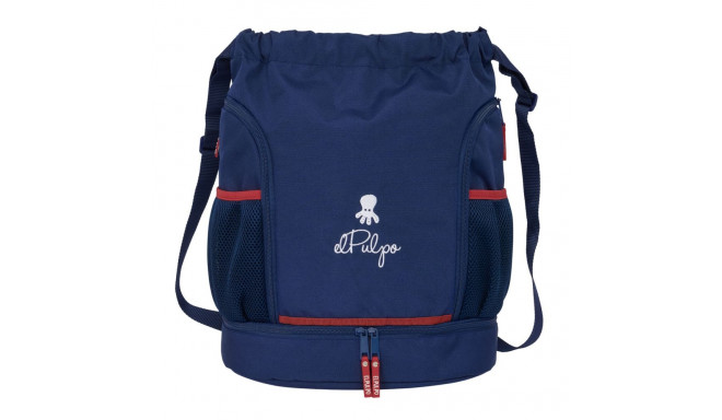Backpack with Strings El Pulpo Navy Blue 35 x 40 x 1 cm
