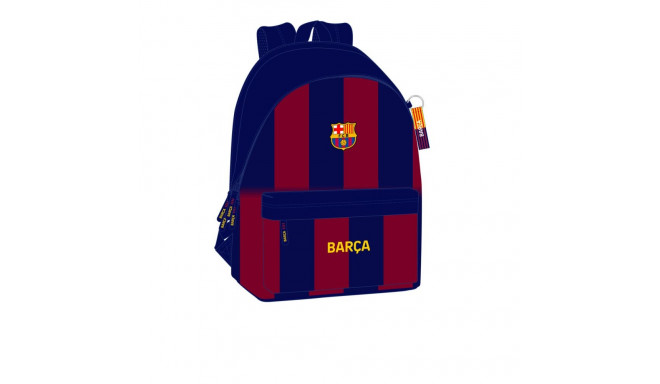 Kooliseljakott F.C. Barcelona Sinine Kastanpruun 31 x 44 x 18 cm