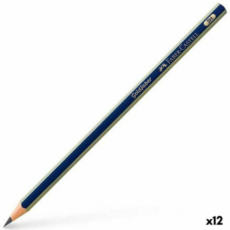 Pliiats Faber-Castell GOLDFABER Kuusnurkne 3H Must (12 Ühikut)