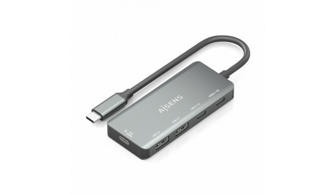 USB Hub Aisens A109-0946 Grey 100 W