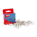 Rings Apli Silver Ø 25 mm Binding (20 Units)