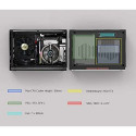 ATX Semi-tower Korpus Zalman M2 MINI-SILVER Must Hõbedane