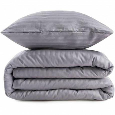Duvet cover set Grey Super king 3 Pieces