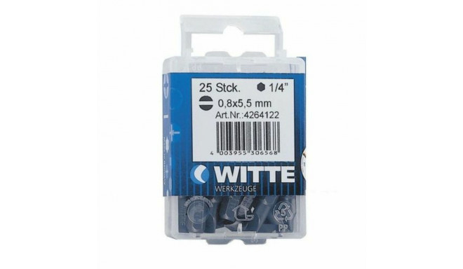 Bit set WITTE Flat 15 Units 15 Pieces