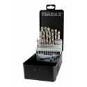 Puurikomplekt TERRAX Märki DIN 338 25 Tükid, osad (25 Ühikut)