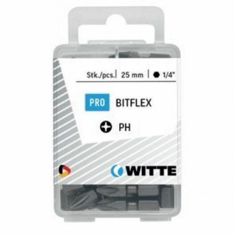Bit set WITTE PH 2 BITFLEX PH2 25 Units 25 Pieces