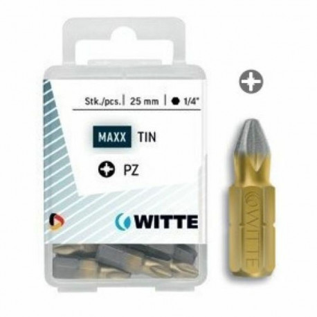 Bit set WITTE PZ 3 DIAMOND Pozidriv PZ3 5 Units