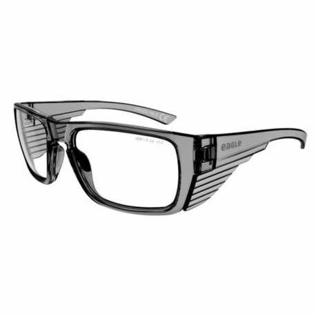 Safety glasses Eagle Tracer Grey Transparent Plastic + 1,0