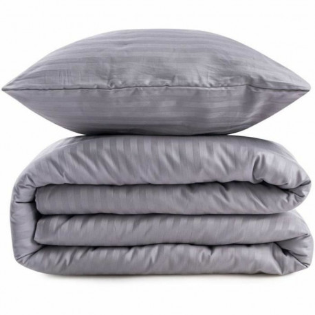 Duvet cover set Grey Super king 3 Pieces
