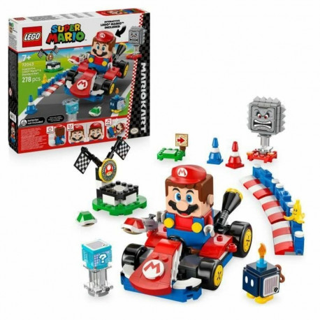 Konstruktsioon komplekt Lego 72043 Interactive LEGO Mario and Standard Kart 278 Tükid, osad