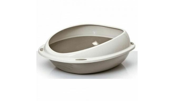 Cat Litter Box Aimé 57 x 40 x 19 cm Beige Plastic