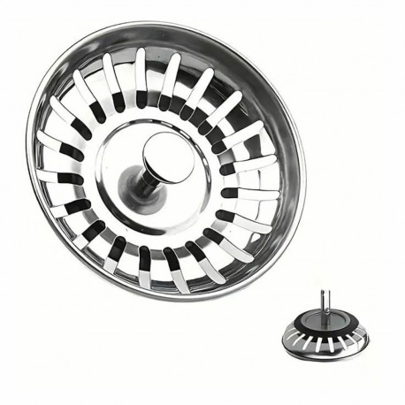 Sink Filter Silex Stainless steel Ø 8 cm Silver