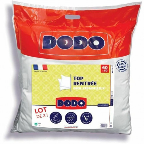 2 padja komplekt DODO Valge 60 x 60 cm