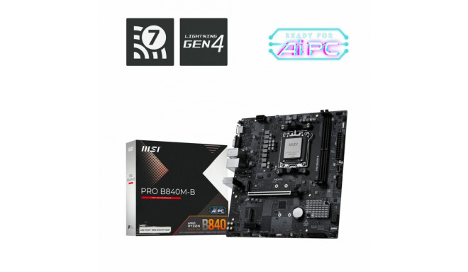 Motherboard MSI PRO B840M-B AMD AM5 AMD