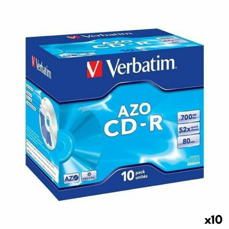 CD-R Verbatim AZO 700 MB 52x 10 Tükid, osad (10 Ühikut)