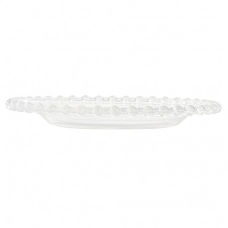 Lame taldrik Home ESPRIT Läbipaistev Kristall 15,6 x 15,6 x 1,7 cm