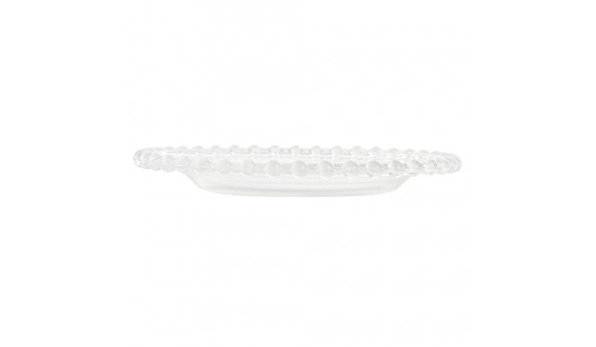 Lame taldrik Home ESPRIT Läbipaistev Kristall 15,6 x 15,6 x 1,7 cm