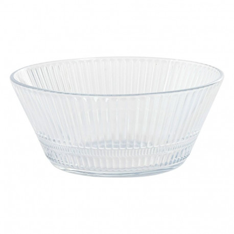 Salad Bowl Home ESPRIT Transparent 22 x 22 x 9,5 cm