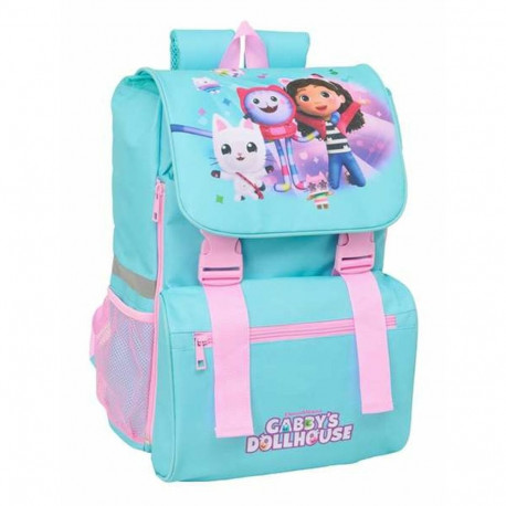 School Bag Gabby's Dollhouse Blue Pink 18,5 x 41 x 15 cm