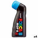 Marker pen/felt-tip pen POSCA MOP´R PC-22 Light Blue (4 Units)