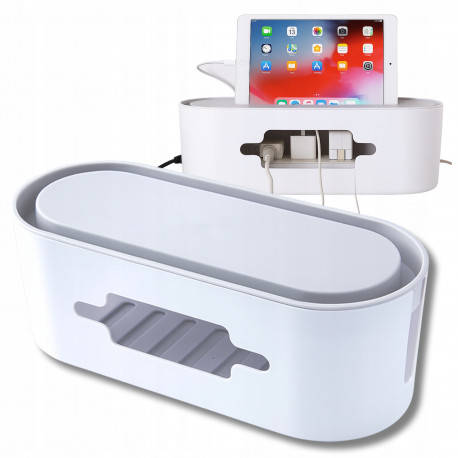 Cable organizer AG381F, white