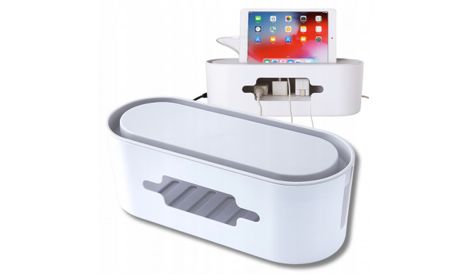 Cable organizer AG381F, white