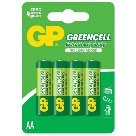 GP patarei Greencell AA R6 1,5V 4tk