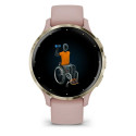 Men's Watch GARMIN 010-02785-03 White Gold Pink