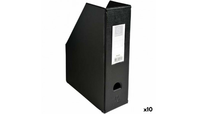 Ajakirjaalus Exacompta Must A4 PVC (10 Ühikut)