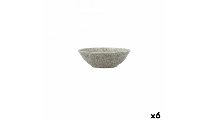 Snack Bowl Bidasoa Element Hydrozero Beige Ceramic (6 Units)