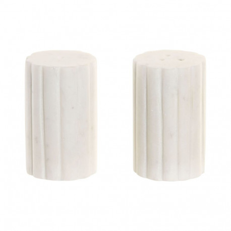 Salt and Pepper Shakers Home ESPRIT White Urban 4,5 x 4,5 x 8 cm