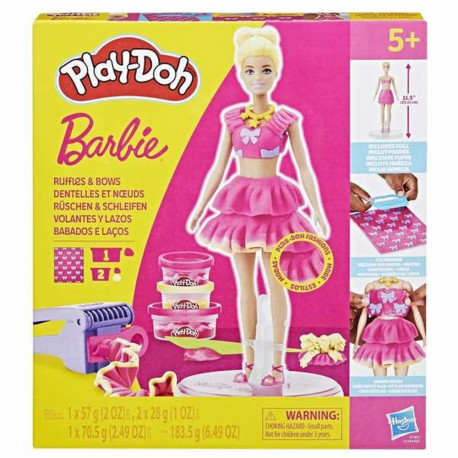 Loov plastiliinist voolimismäng Play-Doh Barbie Ruffles & Bows