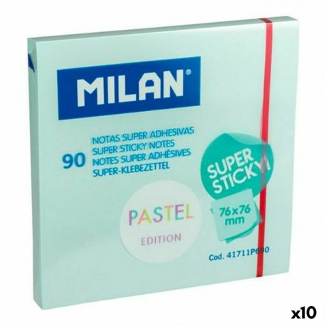 Kleepuvad Märkmepaberid Milan Pastellsinine 76 x 76 mm (10 Ühikut)