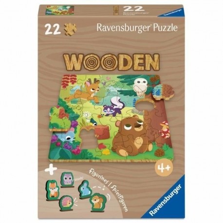 Pusle Ravensburger Wooden 22 Tükid, osad
