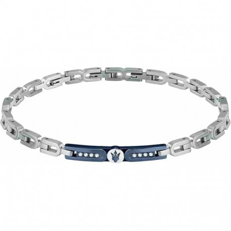 Men's Bracelet Maserati Stainless steel 21,5 cm Silver