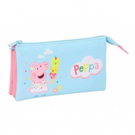 Triple Carry-all Peppa Pig Blue 22 x 12 x 3 cm