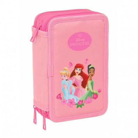 Kolmepoolne pinal Disney Princess Roosa 12,5 x 19,5 x 5,5 cm 37 Tükid, osad