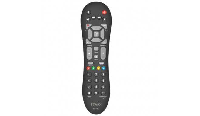 Universaalne Kaugjuhtimispult Savio RC-20 Must