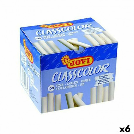 Chalks Jovi CLASSCOLOR White 80 mm Ø 9 mm 100 Pieces (6 Units)