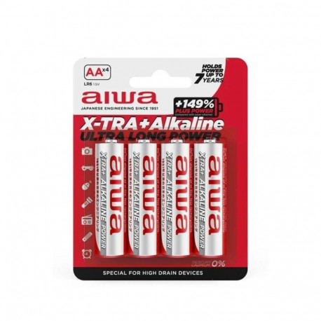 Batteries Aiwa AALR6 4UD 1,5 V AA LR6 (12 Units)