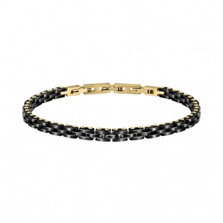 Men's Bracelet Sector SAFR27 Silver Black