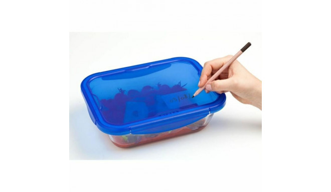 Set of Stackable Hermetically-sealed Kitchen Containers Pyrex Cook & Go Rectangular 0,8 L 5 Pieces