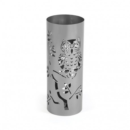 Umbrella stand Versa Silver Owl Famil 19 x 49 x 19 cm