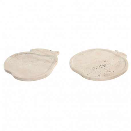 Decorative Figure Home ESPRIT Beige Scandinavian 30 X 27 X 1,8 CM (2 Units)