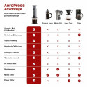 Kaasaskantav Kohvimasin Aeropress XL Must Läbipaistev Naturaalne kumm polüpropüleen