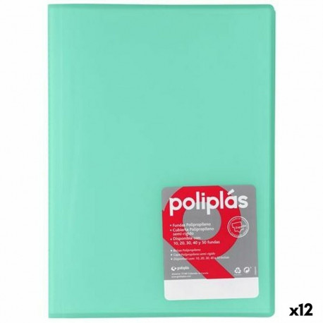 Organisaatormapp Grafoplas POLIPLÁS Roheline A4 (12 Ühikut)