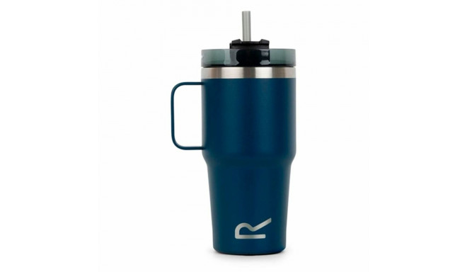 Cup with Straw Regatta Thermo Insulated Mug Dark blue 600 ml Stainless steel